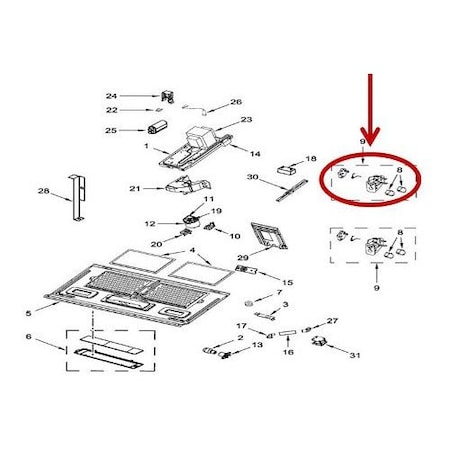 Whirlpool W11197766 Whirlpool Door Switch W11197766